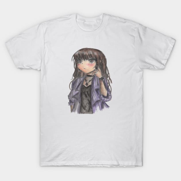 Big eyes anime girl T-Shirt by impact_clothes